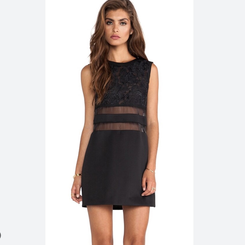 C/MEO Collective Little Dreams Dress Black Size Small NWTS